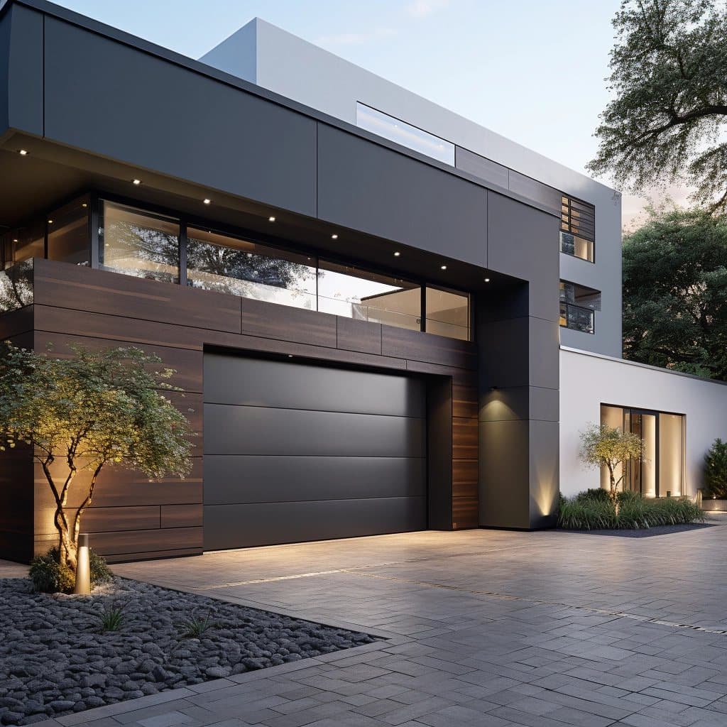 Flatline Smooth Panel .95mm sectional garage door