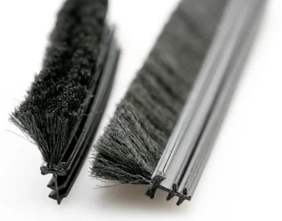 Brush seals, used where the driveway is uneven or the slab is cracked